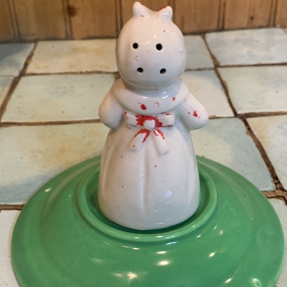 Vintage Salt Shaker with Painted Face - Picture 3 of 7